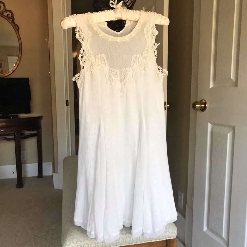 Fabulous white cotton American Threads Dress. Am